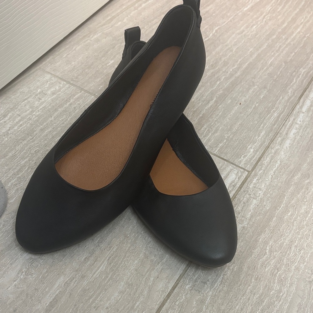 Lucky Brand Black Slip-On Ballet Flats